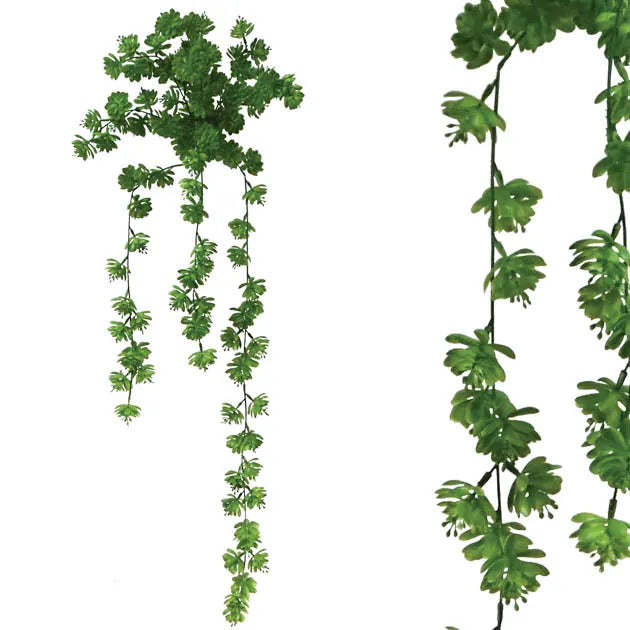 Κρεμαστό Τεχνητό Φυτό Ρίζα Παχύφυτο Εχεβέρια Πράσινο 40x80/90cm Marhome 00-00-20420-2