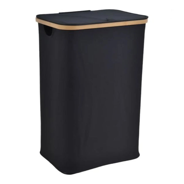 Καλάθι απλύτων από μπαμπού/ύφασμα 40x30x60