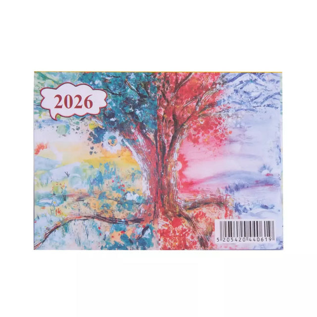 Ημερολόγιο Τοίχου Μηνιαίο 12 Φύλλων 11,4 x 0,2 x 8 εκ. Μεγάλο