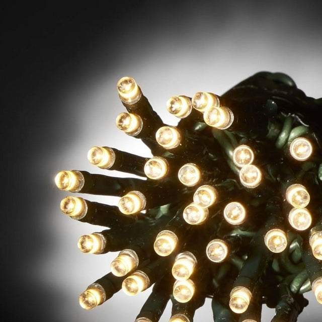 250 LED Χριστουγεννιάτικα Λαμπάκια Θερμό Λευκό- Day Light Πράσινο Γυαλιστερό Καλώδιο 12.5m με Πρόγραμμα Epam