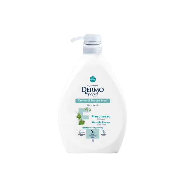 Dermomed Κρεμοσάπουνο Αντλία 1000ml Liquid Soap Muschio Bianco