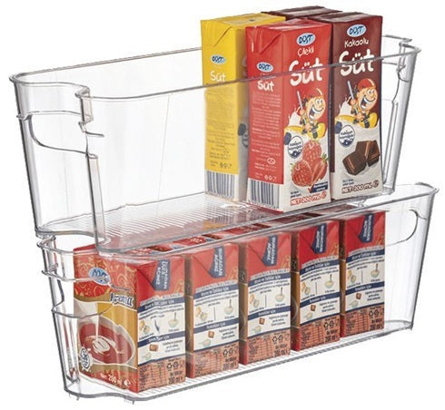 Καλάθι Τακτοποίησης και Οργάνωσης Ψυγείου Πλαστικό Διάφανο 11x32x10cm
