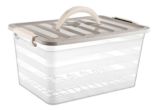 Φαγητοδοχείο με Καπάκι Kλιπ και Xειρολαβή 16 λίτρα 40x28x20cm Tns 32-800-1889