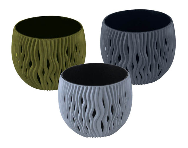 Κασπώ Πλαστικό 2 σε 1 ''DORA'' No3 Γκρί D23x20cm TnS 32-800-1987