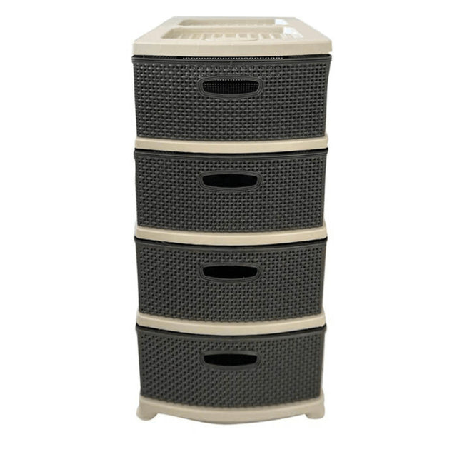 υρταριέρα Πλαστική 4 θέσεων 38x47x92εκ. Μπεζ TnS 32-800-2046