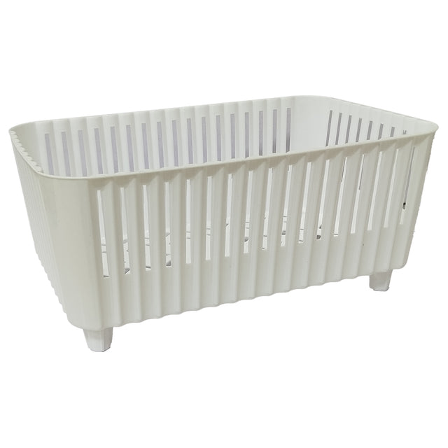 Καλάθι Αποθήκευσης Πλαστικό Λευκό 19x30cm TnS 32-800-2071