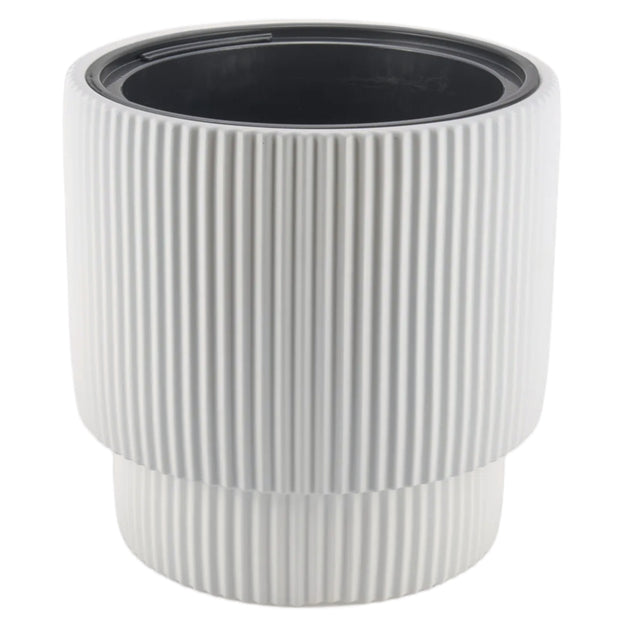 Γλάστρα Πλαστική Λευκή 36.5x38εκ. Vega TnS 32-800-2103