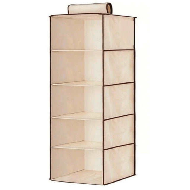 Θήκη Organizer Υφασμάτινη 5 Θέσεων 30x30x122cm Κρεμαστή TnS 32-950-1208