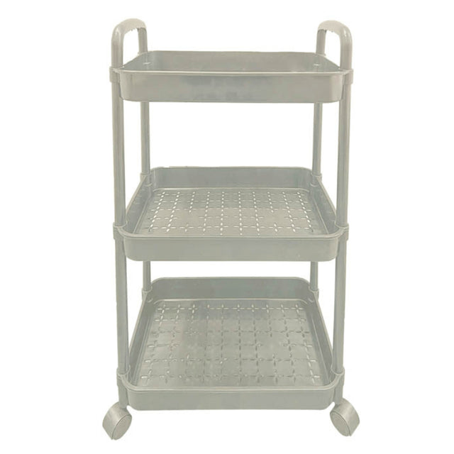 Μανάβης-Τρόλει Κουζίνας Πλαστική Μπεζ 3 Θέσεων 40x26x100cm TnS 32-950-1456