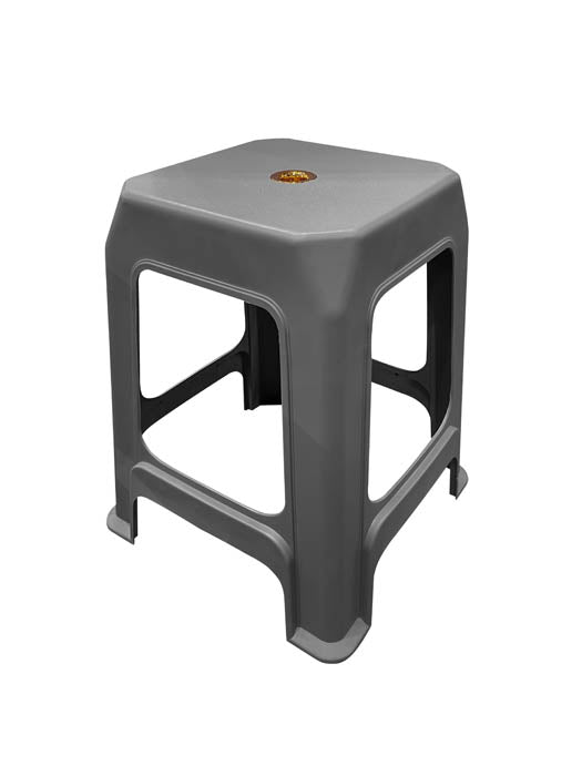 Σκαμπό Πλαστικό Γκρί Χρώμα TnS 32-950-1491