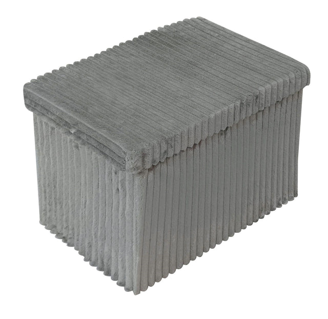 Σκαμπό Πτυσσόμενο με Αποθηκευτικό Χώρο Επενδυμένο με Ύφασμα RABBIT 49x31x30cm 3 ΧΡΩΜΑΤΑ