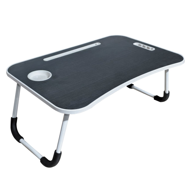 Πτυσσόμενο Τραπεζάκι για Laptop 60x40x26cm Χρώμα Μαύρο Tns