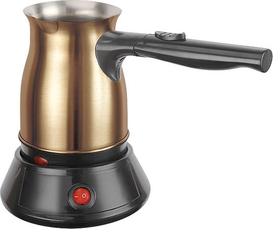 Ηλεκτρικό Μπρίκι Ανοξείδωτο 800W με Αποσπώμενη Βάση Χωρητικότητα 600ml Μπρούτζινο TNS