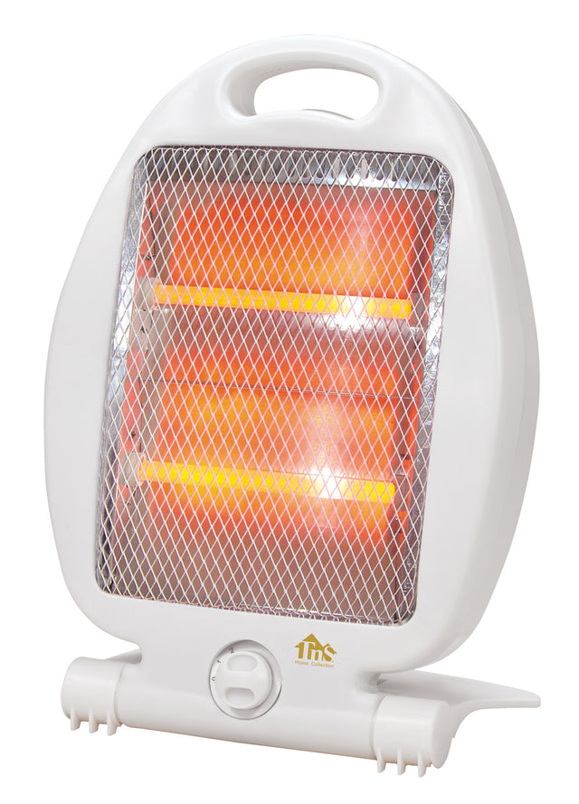 Σόμπα Χαλαζίας 800watt με 2 λάμπες σε Λευκό Χρώμα 26x15x38cm