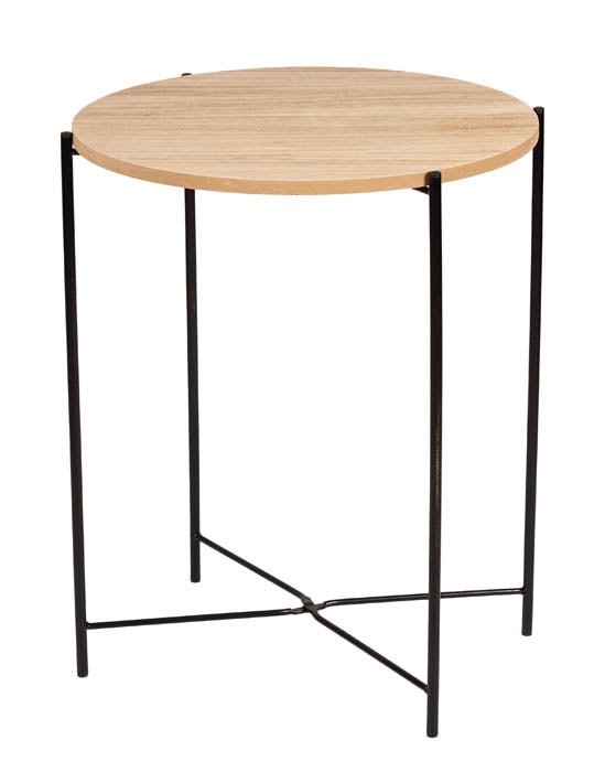 Μεταλλικό Τραπέζι για Μικρούς Εξωτερικούς Χώρους Πτυσσόμενο ΞΥΛΟ 47x47x51εκ. TnS 33-950-2399