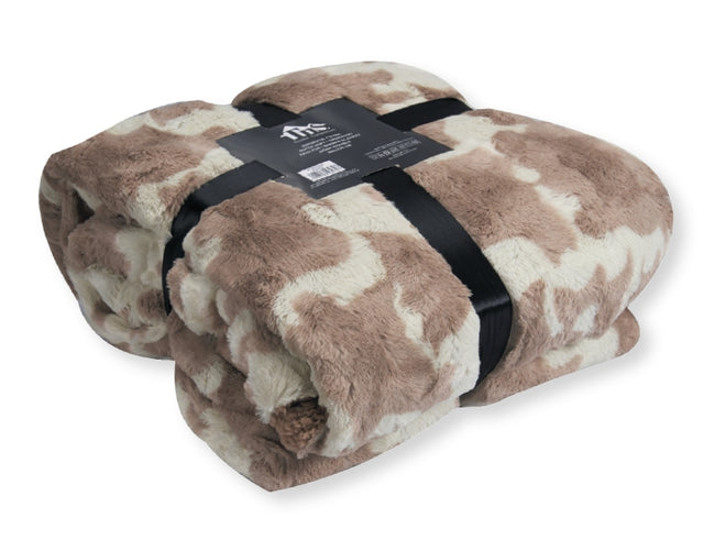 Κουβέρτα Γούνα Προβατάκι Διπλή 200x220cm Καφέ