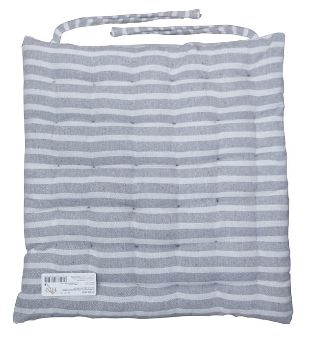 Μαξιλάρι Καρέκλας Ριγέ Γκρί 40Χ40cm TnS 39-958-0502