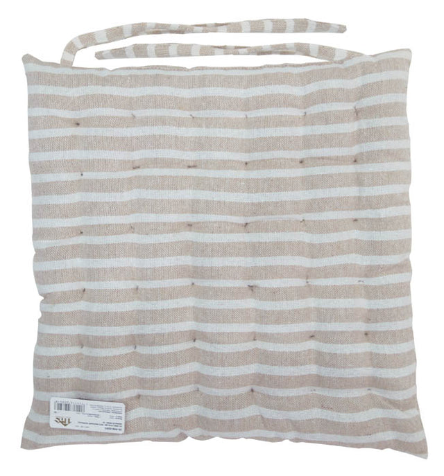 Μαξιλάρι Καρέκλας Ριγέ Μπέζ 40Χ40cm TnS 39-958-0503