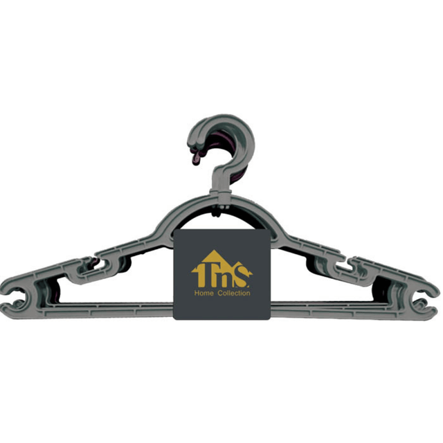 Κρεμάστρα Ρούχων Περιστρεφόμενη Πλαστική Σετ 3/τεμ Γκρι TnS 32-800-1979