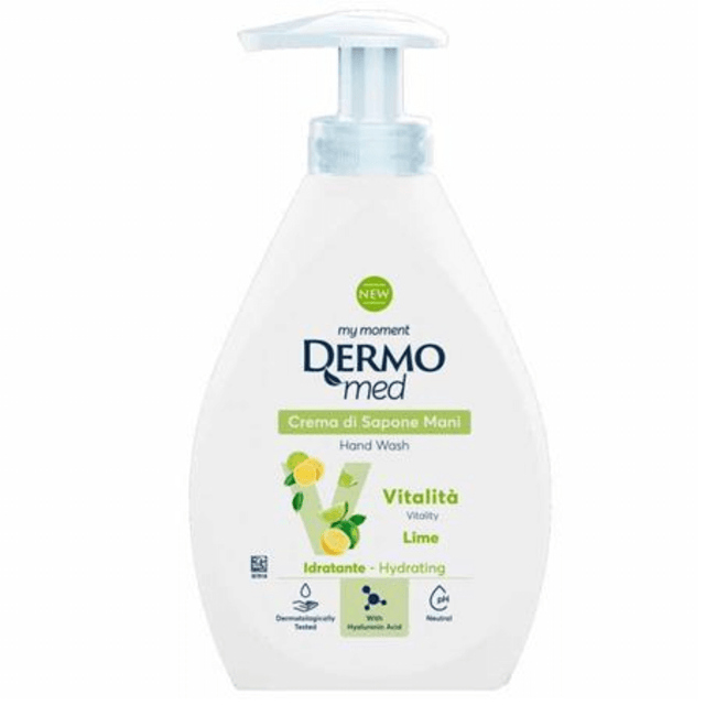 Dermomed Κρεμοσάπουνο Αντλία 1000ml Liquid Soap Lime