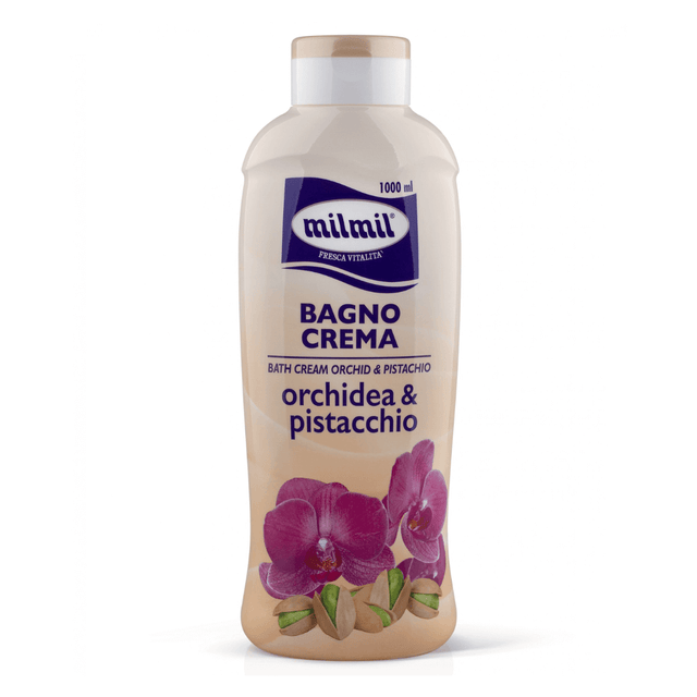 Milmil Professional Bath Foam 1000ml Αφρόλουτρο Orchidea & Pistacchio