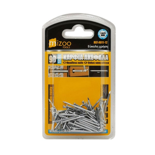 ΚΑΡΦΙΑ ΑΚΕΦΑΛΑ ΑΣΗΜΙ 90ΤΜΧ 1.4X25MM 4011-12