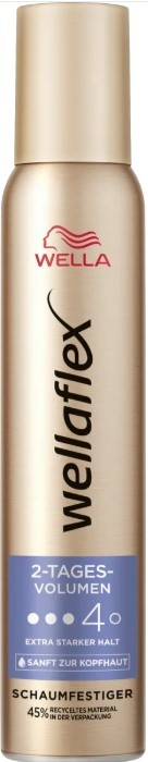 Mousse Wellaflex (Αφρός Μαλλιών) 200ml 2-Day Volume No4 Extra Strong Hold