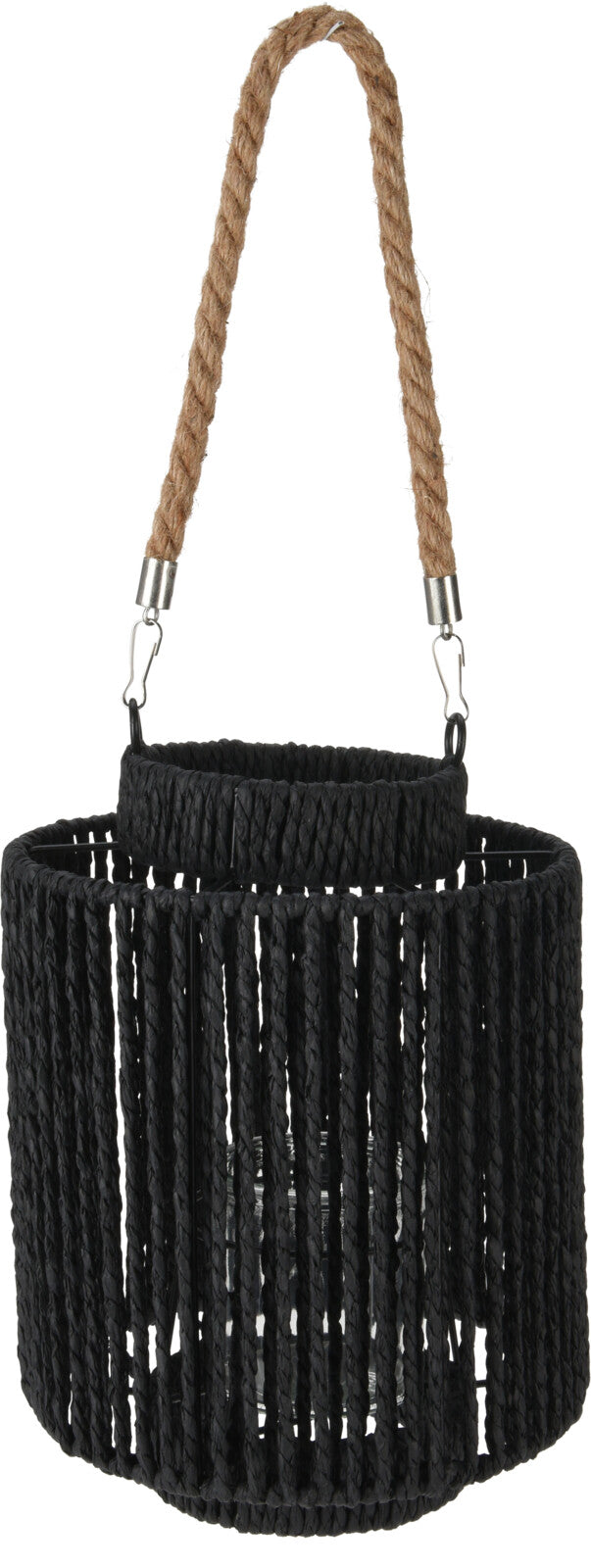 Φανάρι απο Σχοινί Μαύρο Χρώμα D20XH26CM