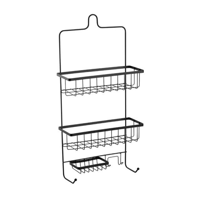 Ραφιέρα Μεταλλική σε μαύρο χρώμα 31x12.5x63 TnS 04-950-1303