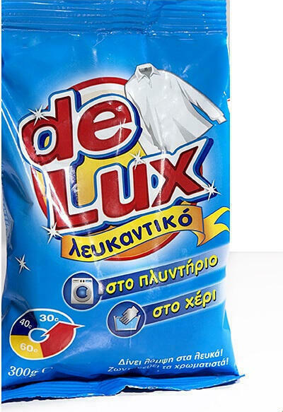 Λευκαντικό De Lux 300gr Σκόνη Ρούχων