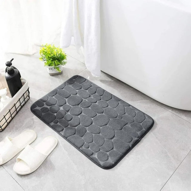Πατάκι Μπάνιου Stone Memory Foam 40x60cm σε 3 Χρώματα NoBM309