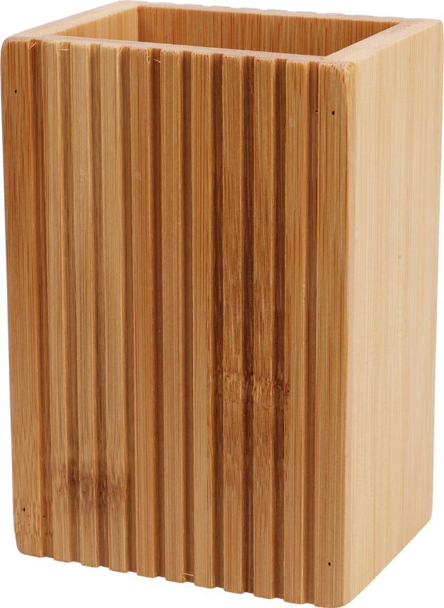 Θήκη Οδοντόβουρτσας Τετράγωνη Bamboo 9x7x12cm