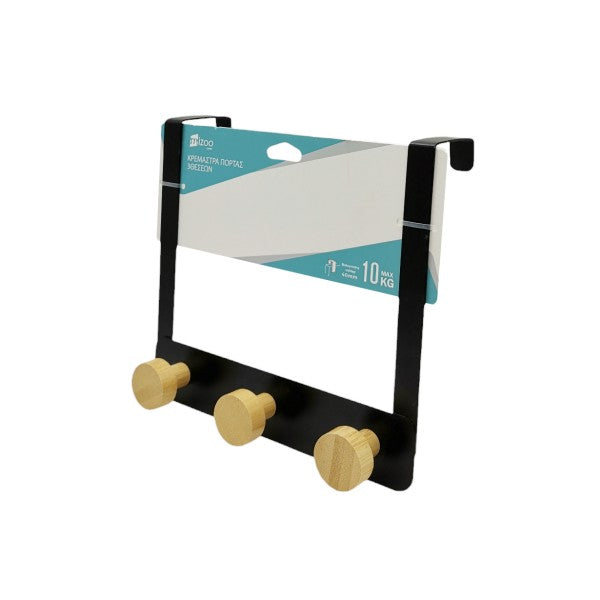 ΚΡΕΜΑΣΤΡΑ ΠΟΡΤΑΣ ΞΥΛΙΝΗ 3 ΘΕΣΕΩΝ ΑΝΤΟΧΗ ΜΕΧΡΙ 10KG 19.5X18CM 1393-24