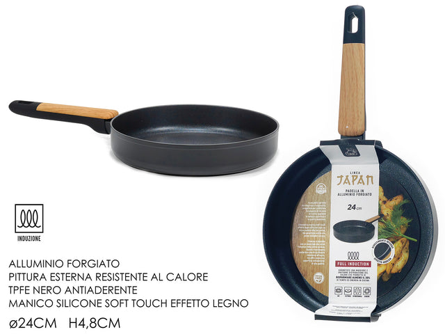 Τηγάνι Αντικολλητικό 24cm από Αλουμίνιο
με Λαβή Σιλικόνης