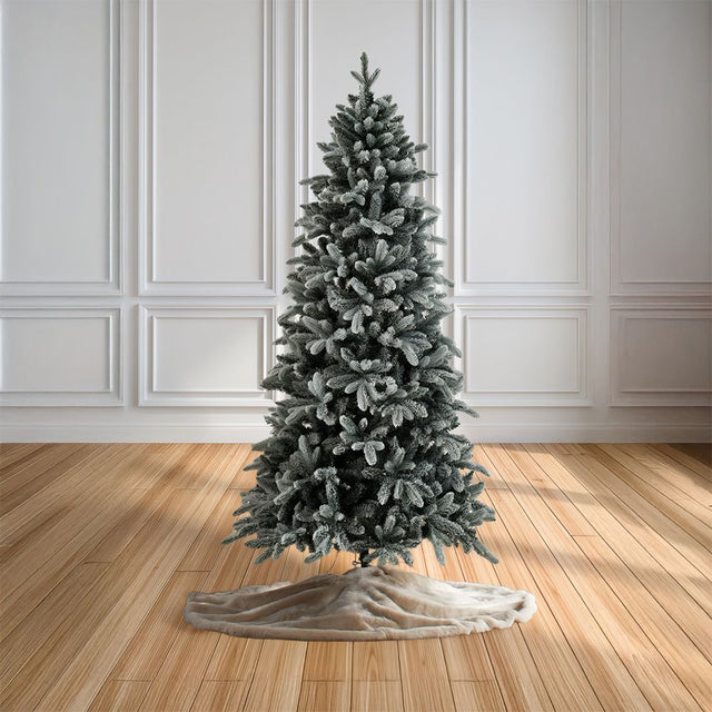 Δέντρο Χριστουγεννιάτικο Χιονισμένο SNOW WHITE 210cm με 370 LED Λευκά Λαμπάκια