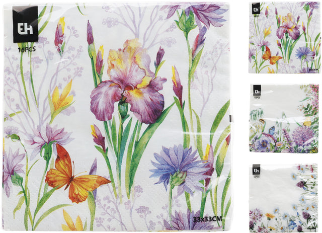 Χαρτοπετσέτες 33X33CM Σετ 16/τεμ