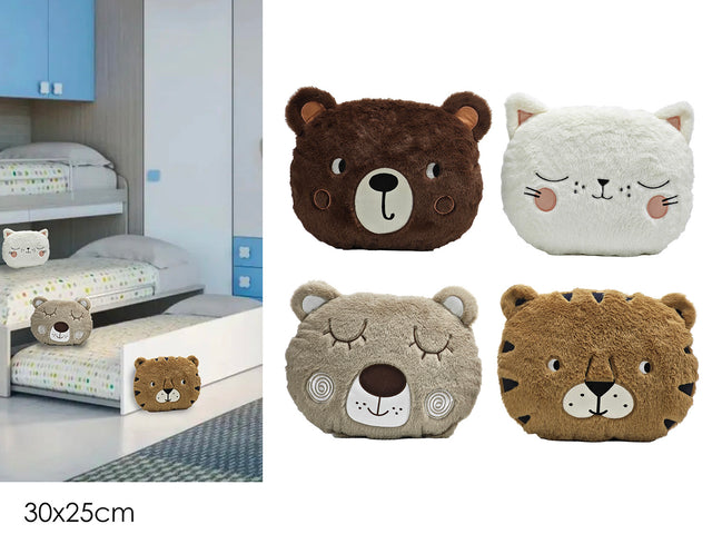 Παιδικό Διακοσμητικό Μαξιλάρι με Ζωάκια 30x25cm