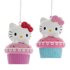 Χριστουγεννιάτικο Κρεμαστό Στολίδι Hello Kitty Cupcake σε 2 Σχέδια 3D