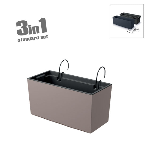 Ζαρντινιέρα (3 Σε 1) Μόκα Urbi Case W 39.5x18.5x19.5cm
