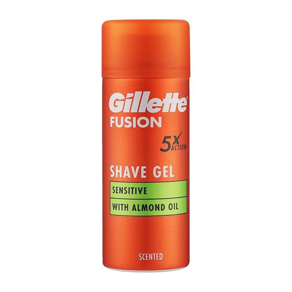 Gel Ξυρίσματος 75ml Gillette Fusion Sensitive με Almont Oil για Ευαίσθητες Επιδερμίδες