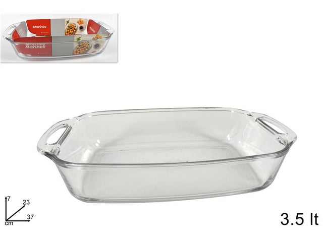 Πυρίμαχο Σκεύος Γυάλινο 3,5L 37x23x7cm Welkhome