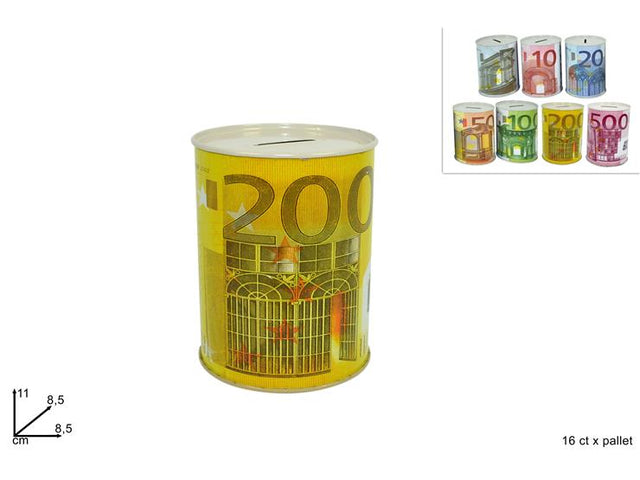 Κουμπαράς Μεταλλικός Ευρώ 11χ8cm