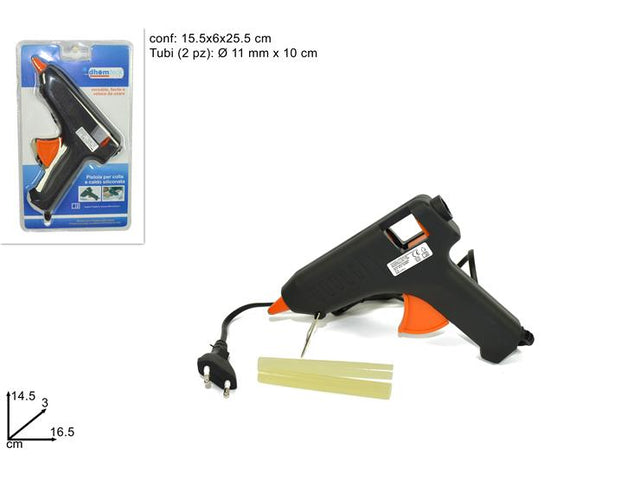 Πιστόλι θερμοκόλλησης και 2 Κόλλες Σιλικόνης 15W