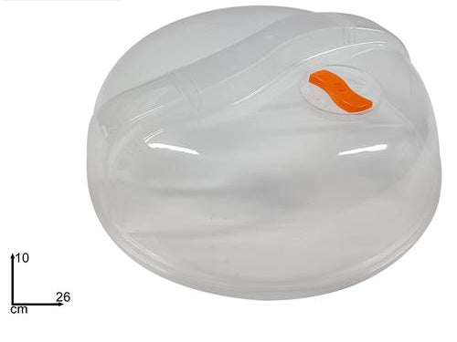 Καπάκι Πλαστικό Για Φούρνο Μικροκυμάτων Φ26x10cm