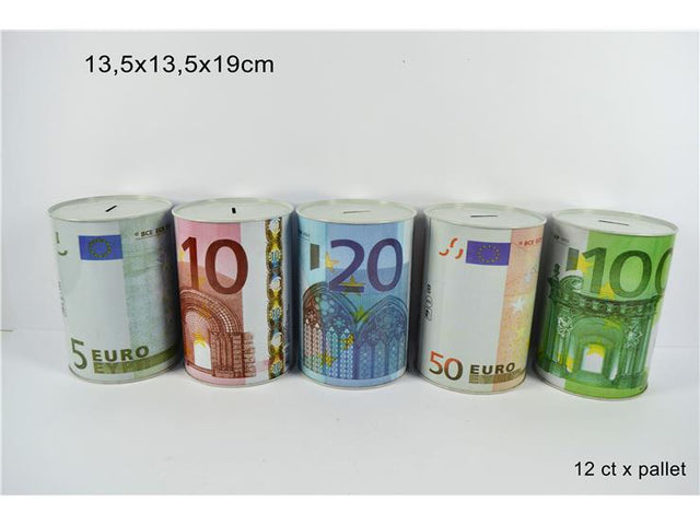 Κουμπαράς Μεταλλικός Ευρώ 13.5x19cm