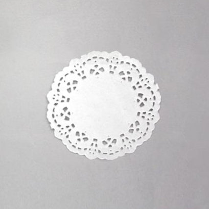 Δαντέλα Χάρτινη Στρόγγυλη 9cm - Λευκό 50Τμχ Welkhome