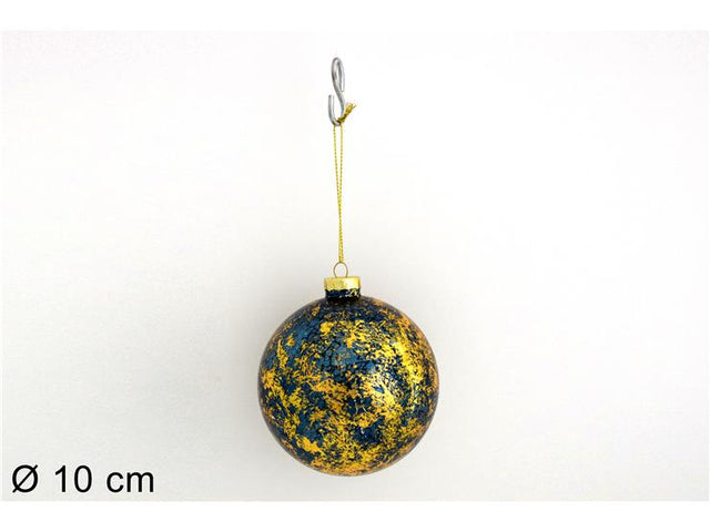 Μπάλα Μαύρη με Χρυσό 10cm Γυάλινη Χριστουγεννιάτικη
Welkhome