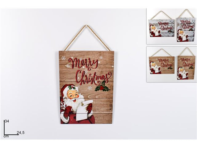 Χριστουγεννιάτικη Κρεμαστή Ταμπέλα Στολίδι 34x24.5cm