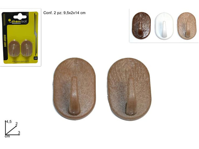 Κρεμαστράκια Τοίχου Αυτοκόλλητα Σετ 2 Τμχ Welkhome.