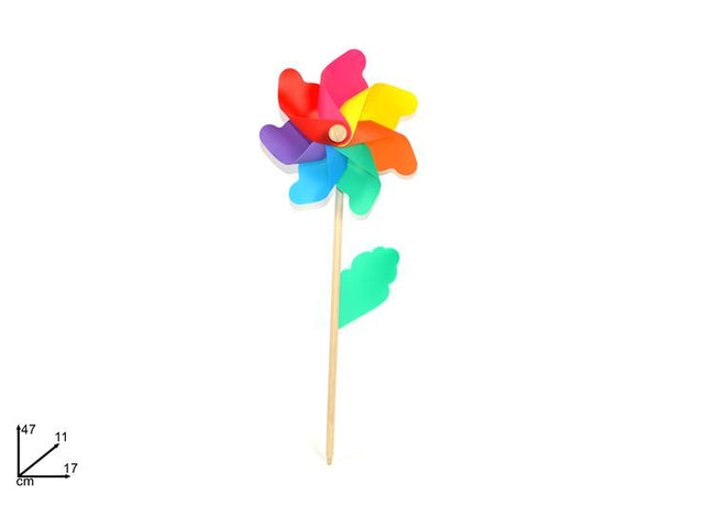 Φουρφούρι Ανεμόμυλος Ουράνιο Τόξο 47x11x17cm